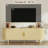 63" Wood Tv Stand With Storage And Adjustable Shelves Curved Design Fit Up To 60" Tvs