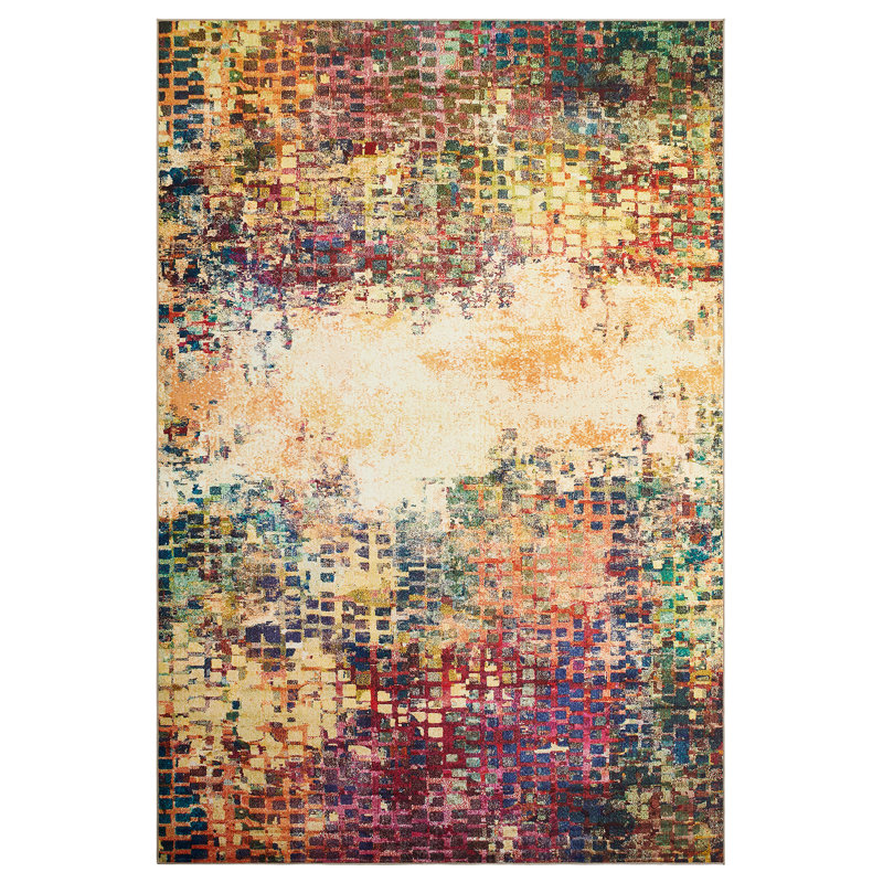 Camilla Vintage Look Shaggy Washable Area Rug, Rectangle 200 x 290cm