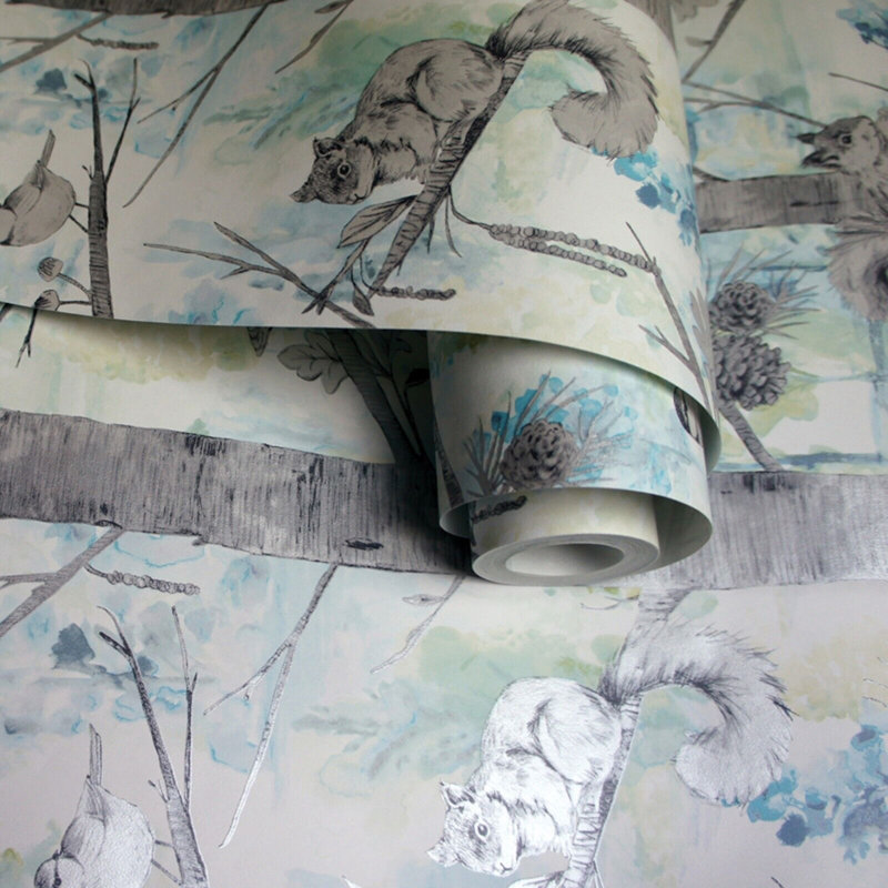 Malonne 10m x 53 cm Textured Metallic Wallpaper Roll, Teal