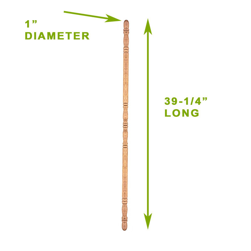 Light Beechwood Traditional Corner Guard with 90-Degree Notch