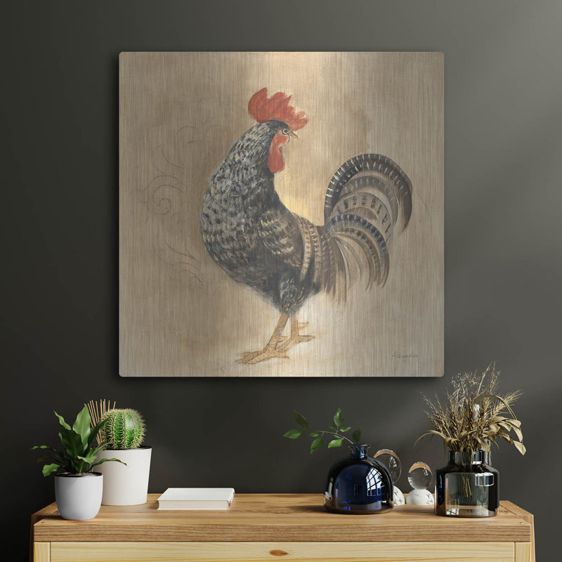 'Farm Friend 2' by Albena Hristova Metal Wall Art, 12" H x 12" W