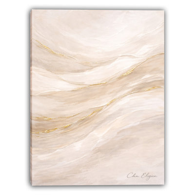 «Warm Cascade», art mural sur toile tendue