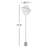 Rudy 77.5'' Black LED Novelty Floor Lamp
