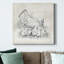 Poule et poussins - reproduction sur toile tendue-744193198