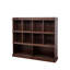 Bibliothèque à 10 tablettes, noyer