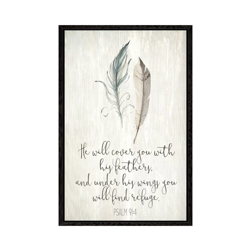 His Feathers I by Kimberly Allen - Painting on Canvas, Black Framed Canvas, 152.5 cm H x 101.5 cm W
