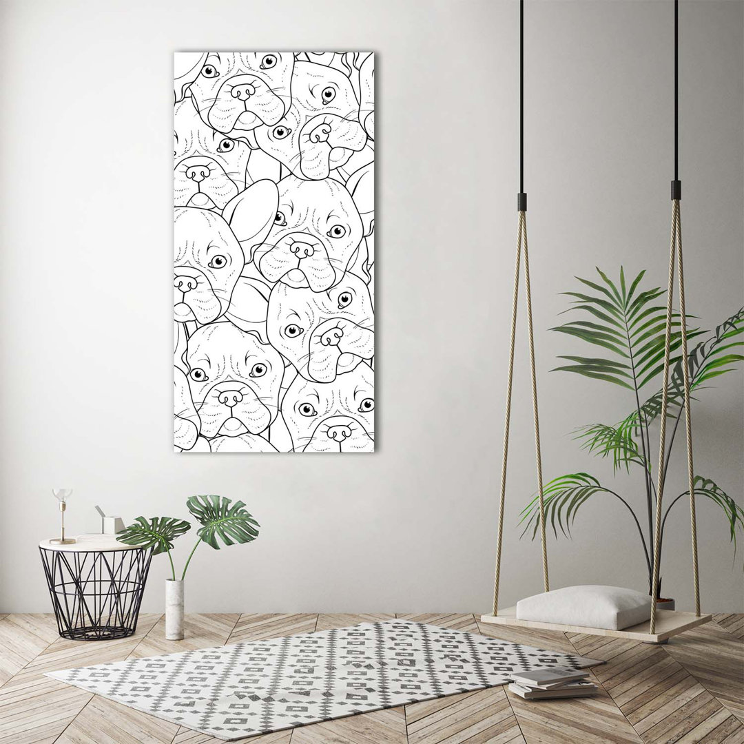 French Bulldogs - Wrapped Canvas Print