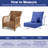Outdoor Chair Cushions 24 x 24  x 6  Inch, Outdoor Replacement Cushion Set, Back & Seat Patio Cushions for Outdoor Furniture,  Weather Resistant Patio Chair Cushions with Removable Cover and Straps, Navy Blue-1592333766-1579756228