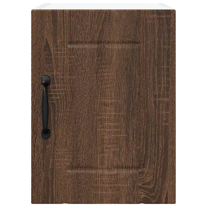 Vidaxl Kitchen Cabinet Black 40 X 31 X 40 Cm Engineered Wood, Brown Oak, 40cm H x 30cm W x 31cm D