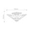 Riehle Glass Semi Flush Mount