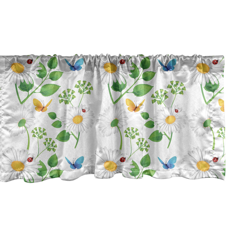 Ensemble de 2 coccinelles sur camomille Ambesonne, L 42 po x L 18 po