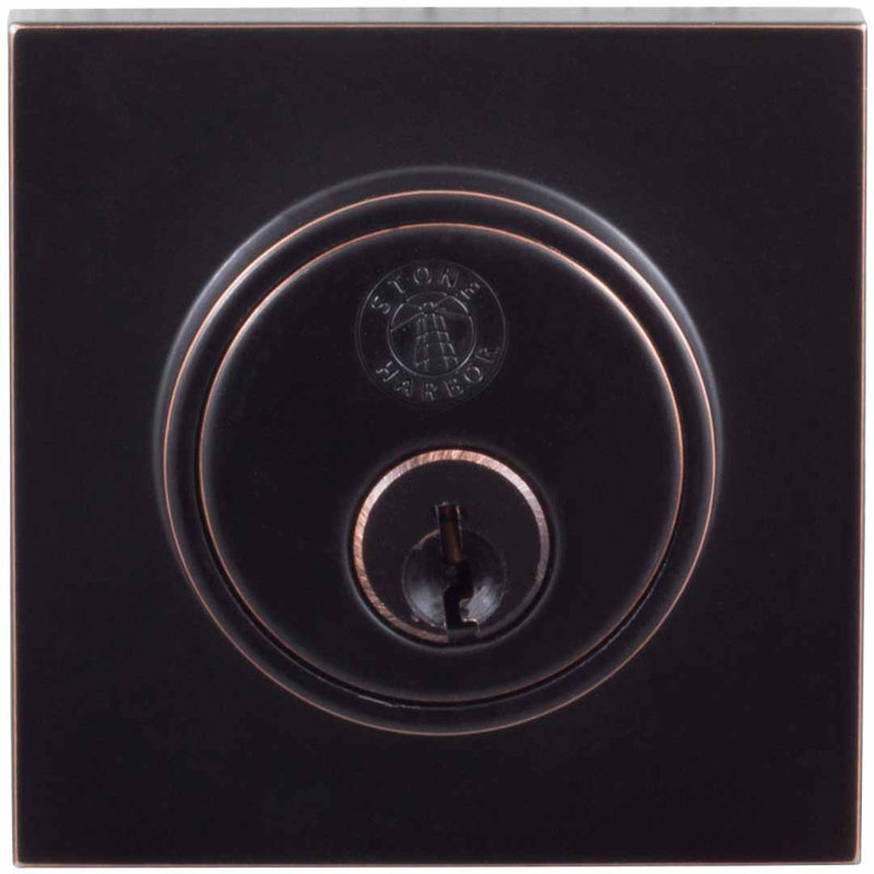 Single Cylinder Deadbolt, Vintage Bronze
