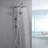 Premium Chrome Shower Faucets & Systems With Adjustable Rain Shower