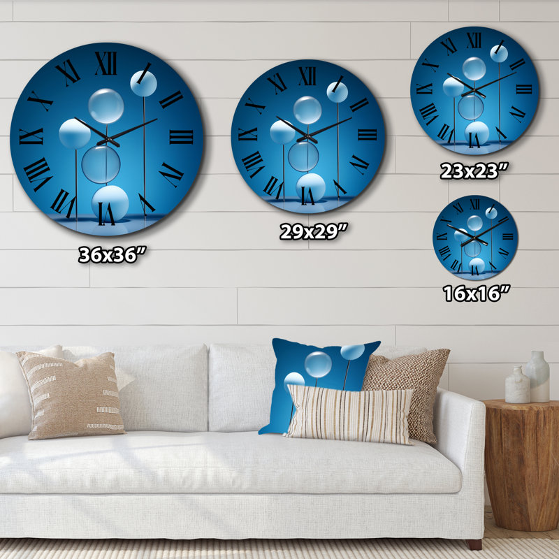 Horloge murale Serenity Sapphire, Très grand