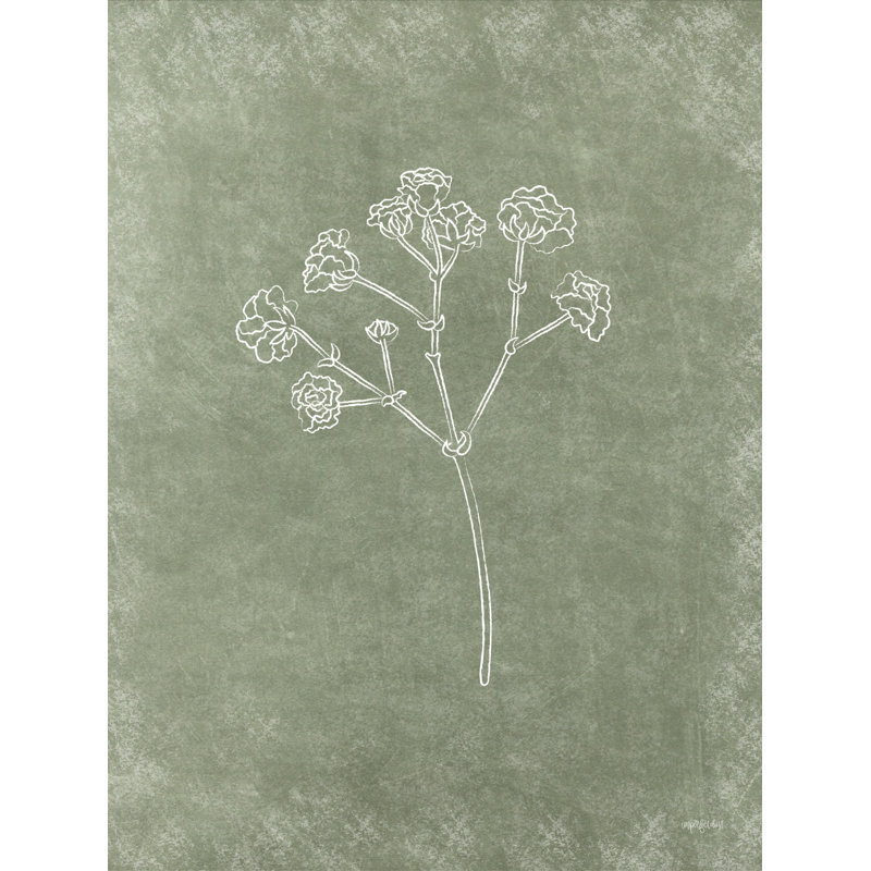 Floral I sur toile, H 12 po x l 8 po