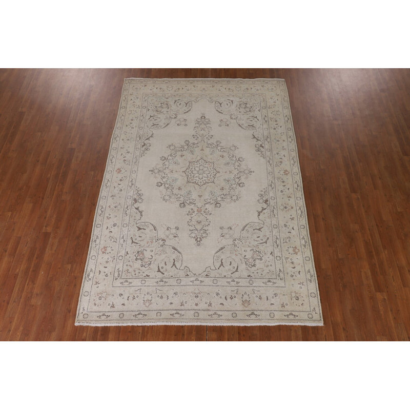 Distressed Traditional Area Rug 7x10