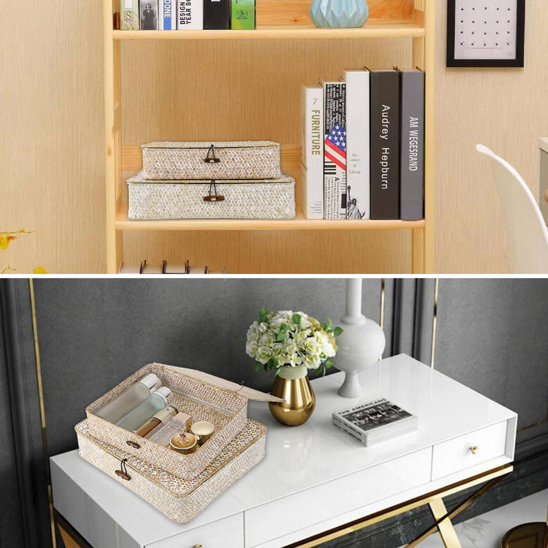 Boîte Bay Isle Home ™, Blanc délavé