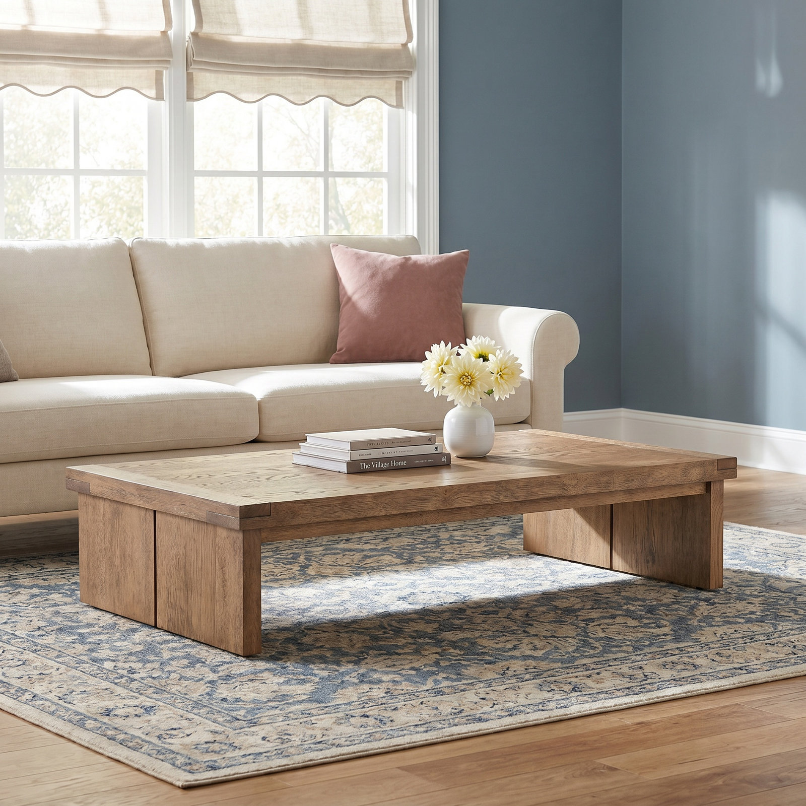 Nemo Single Coffee Table, Worn Oak Veneer