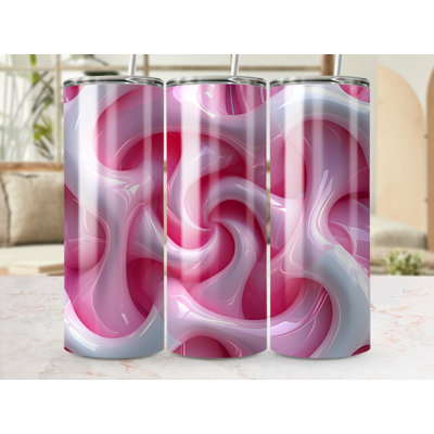 Choose Handmade Tumblers 591ml Vacuum Insulated Stainless Steel (18/8) Travel Tumbler with Straw