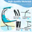 Chaise longue suspendue avec support Gellert-209012247