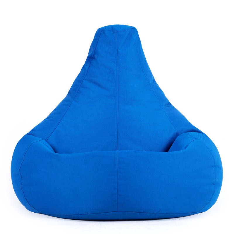 Dalton Water-Resistant High Back Recliner Bean Bag, Blue