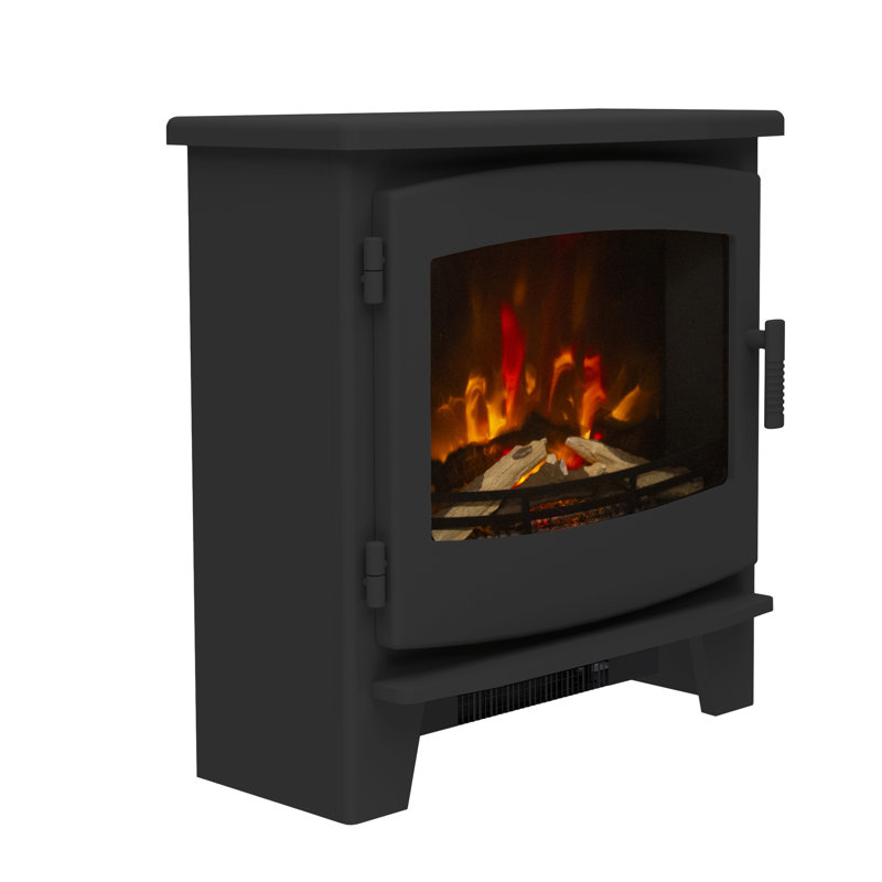 Beacon Freestanding Timber Electric Stove, 59.90" H x 58.6" W x 29.2" D, Matt Black