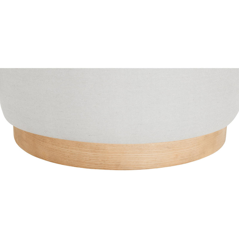 Elliott Swivel Chair, Beige Wood