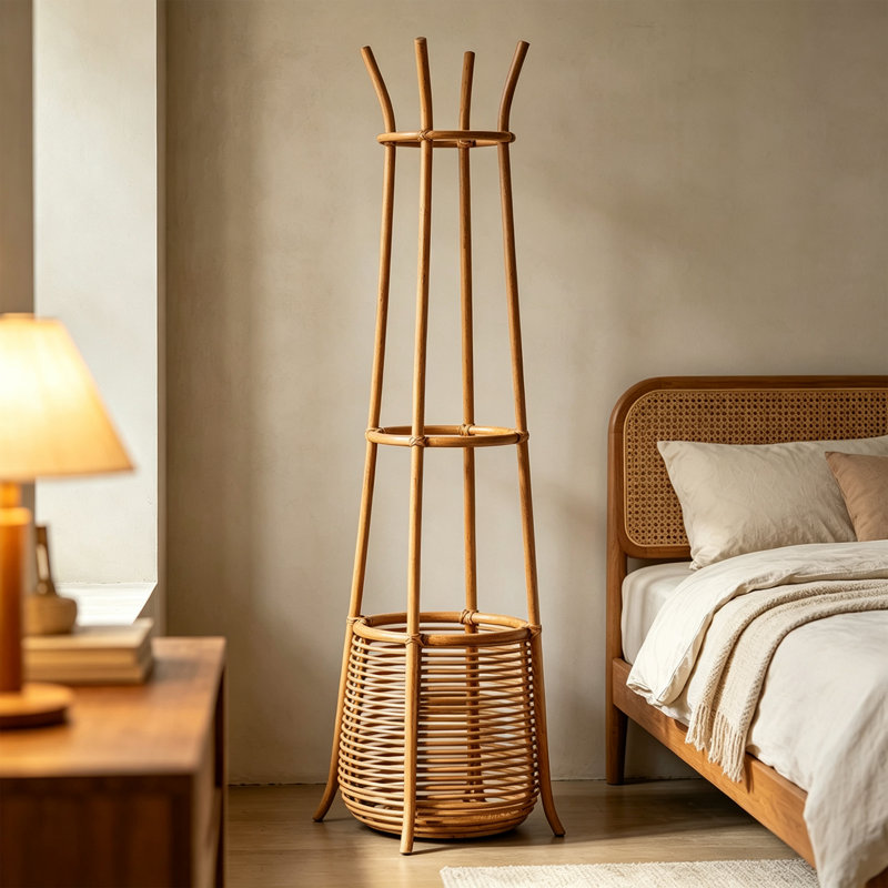 Portemanteau indonésien Agate Rattan