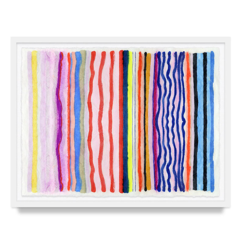 Chromatic Beat #2 By Kristi Kohut, 18" H x 24" W, White Wood