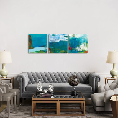 «Hey Day Triptych», ensemble d'art mural sur toile tendue (ensemble de 3)
