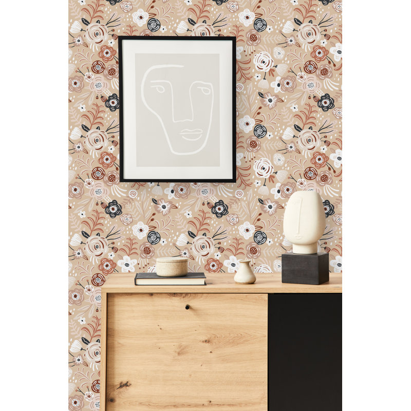 Panneau de papier peint, L 18,75 po x l 25 po, Vinyle