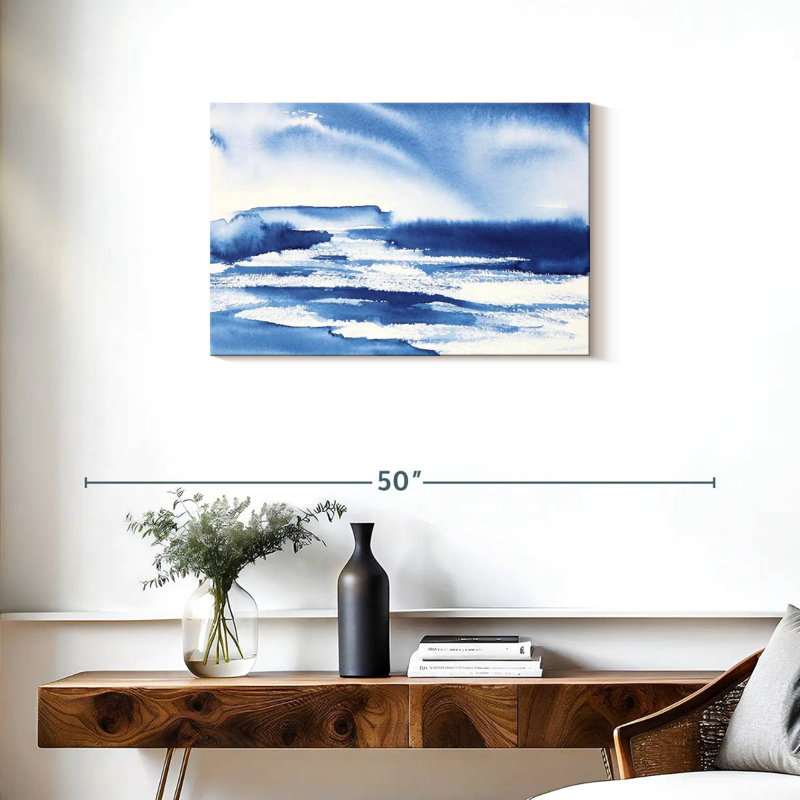 Avery Ocean Blue I, 20" H x 30" W