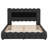 Upholstered Platform Bed with Headboard-1504753849