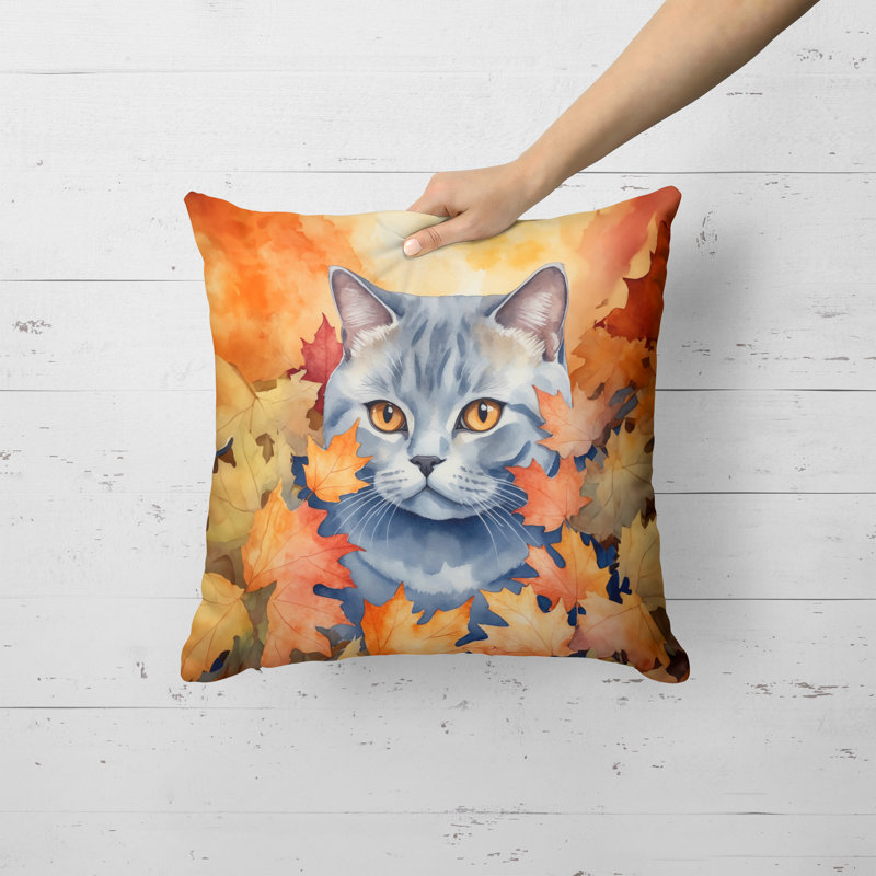 Coussin British Shorthair, Carré 18 po