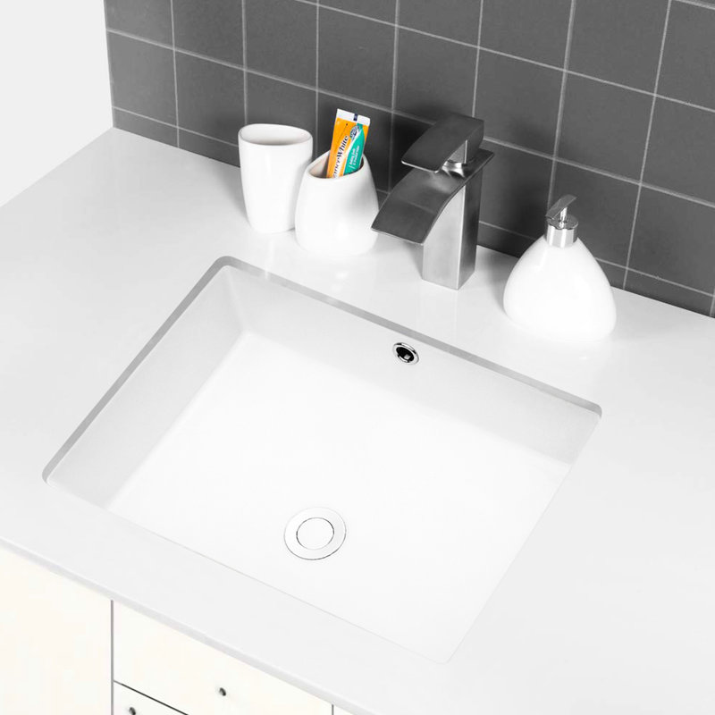 Lavabo de salle de bain rectangulaire Modern