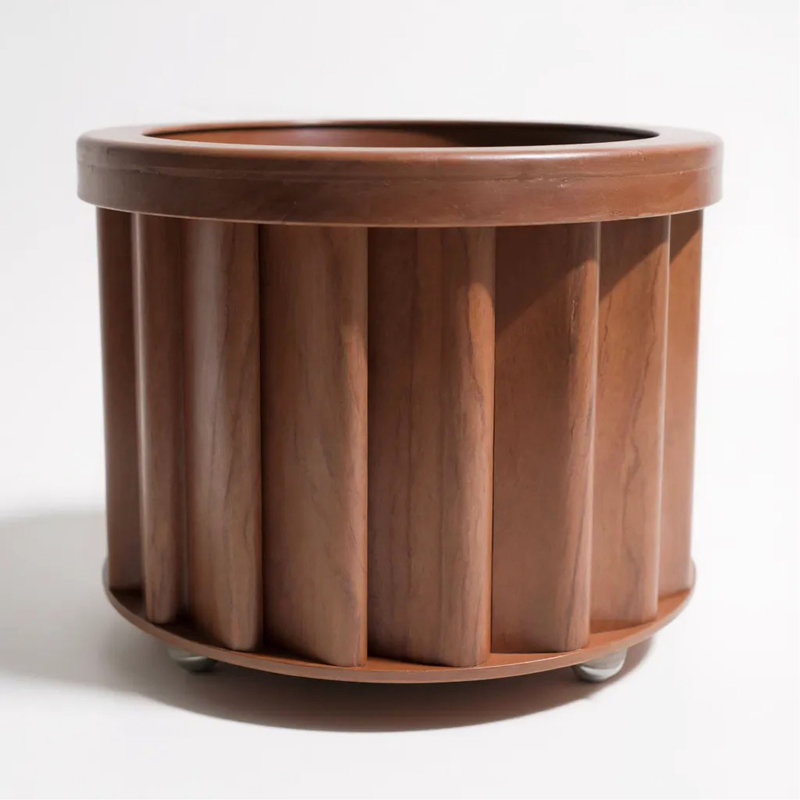 Pot rond Strata MD, Dark Brown