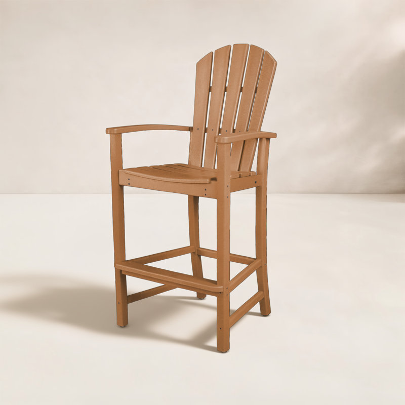 Chaise de bar POLYWOOD Palm Coast, Teck