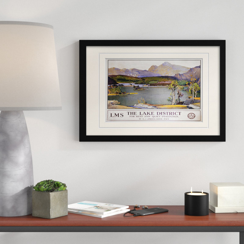 Print, Yellow, Black Frame, 30cm H x 40cm W