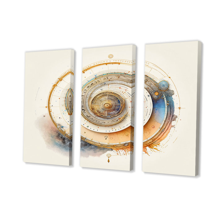 Ivy Bronx Caclulating The Universe Vintage Spiral Art III On Canvas 3 ...