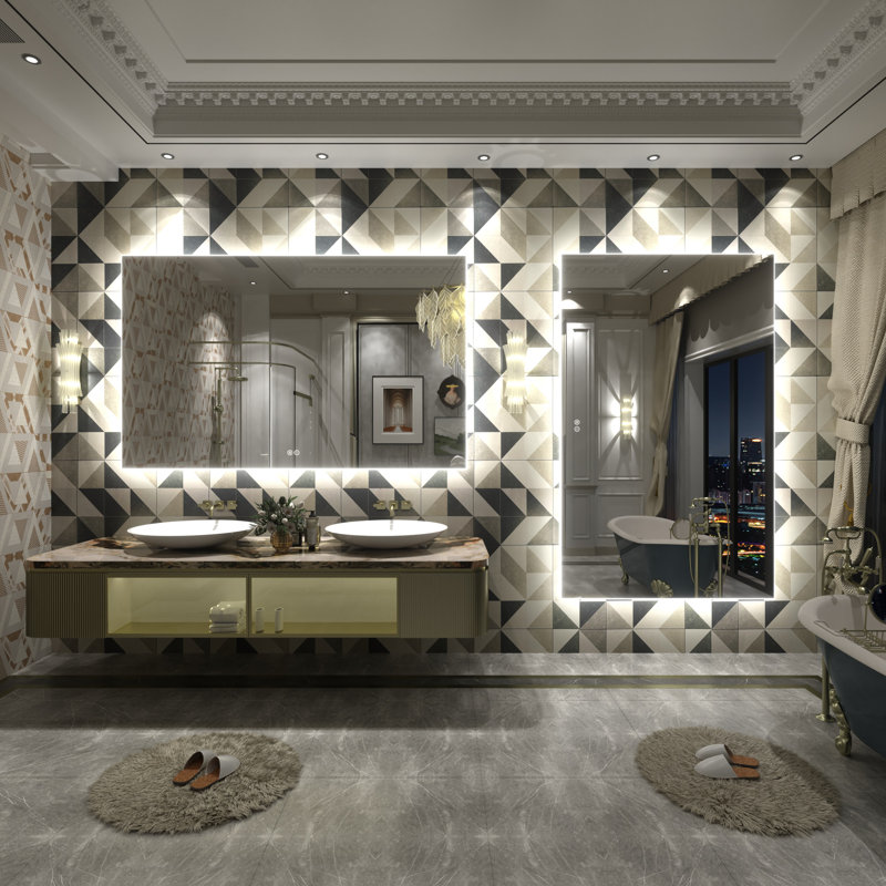 Miroir de salle de bain , 57 po x 36 po