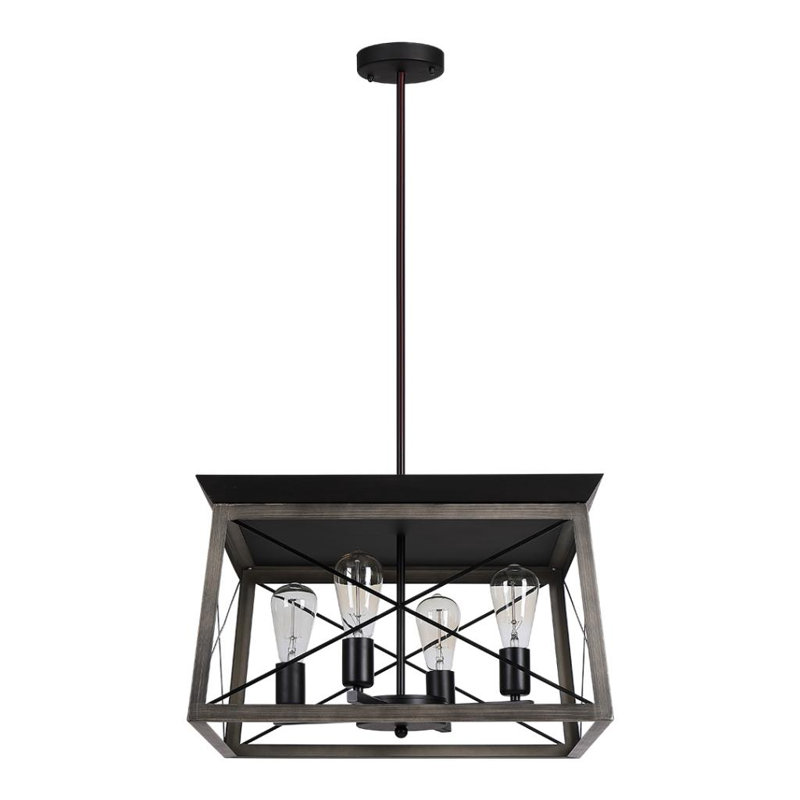 Lustre géométrique à 4 lumières Sehili