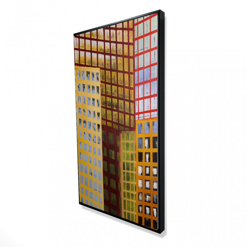 Skyscrapers - 24"x48" Framed canvas
