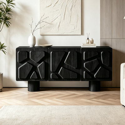 Nordic style minimalist geometric sideboard