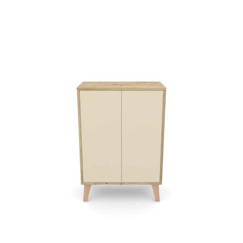 Tiburon Wall Mounted Optional Bathroom Cabinet, Cream coloured