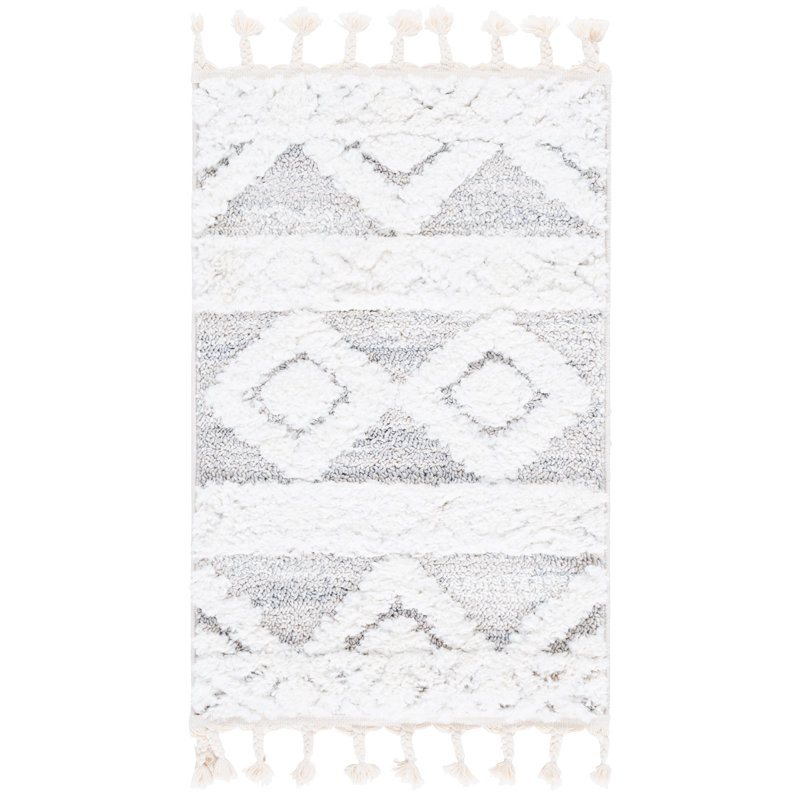 Tapis ivoire / beige Hugley, Rectangulaire 2 pi x 3 pi