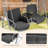 2-Seat Patio Porch Swing with Stand, Adjustable Canopy and Cup Holder-1489391037