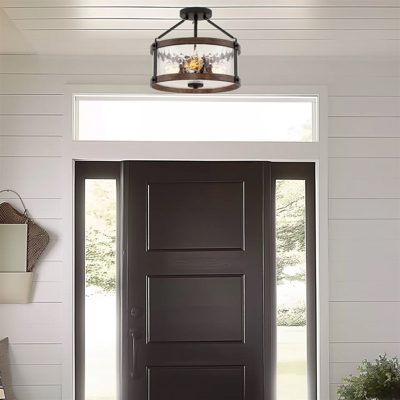 Kateri Glass Semi Flush Mount