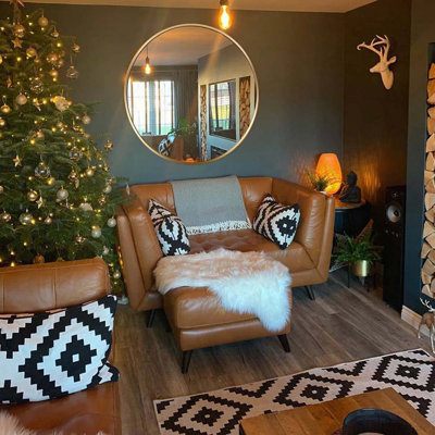 Metal Framed Round Bathrrom Mirror for Wall