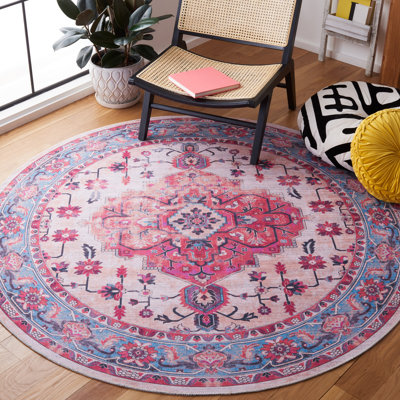 Tapis ivoire / bleu clair Aminah