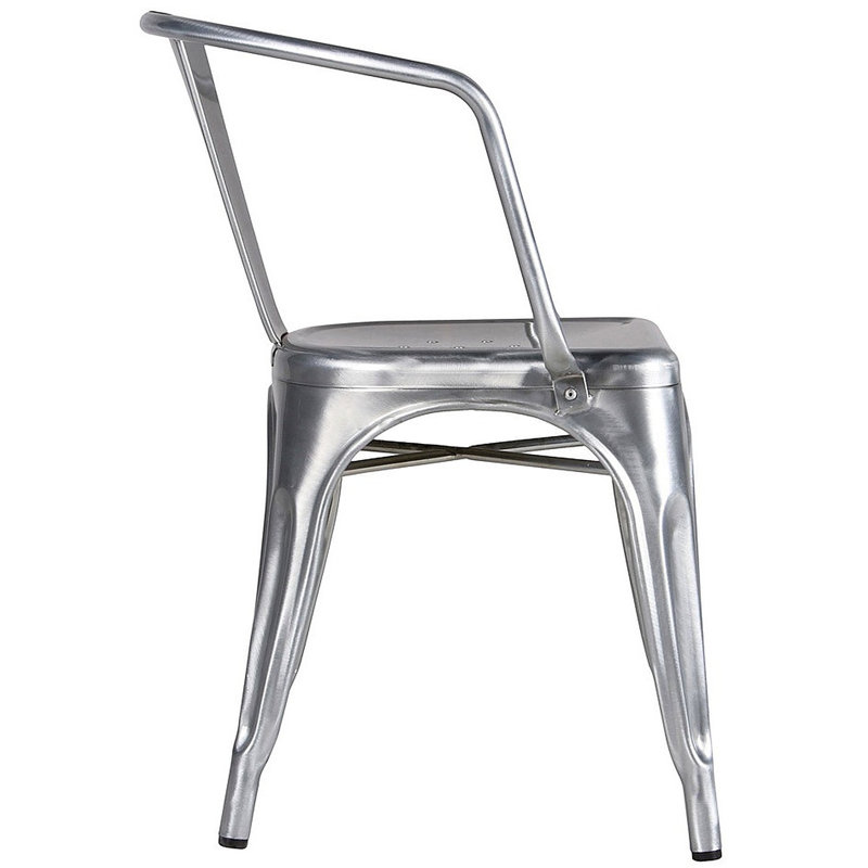 Perivale 17.5 " H Dining Chair Stacking, Galvanized, 1